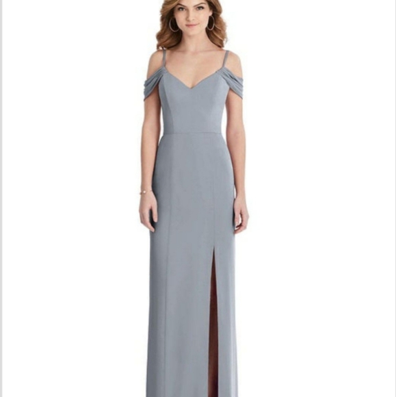 Fancy Elegant Gold Spandex Lycra Bridesmaid Dresses Dresses Platinum Gray  Bridesmaids Dress Poshmark